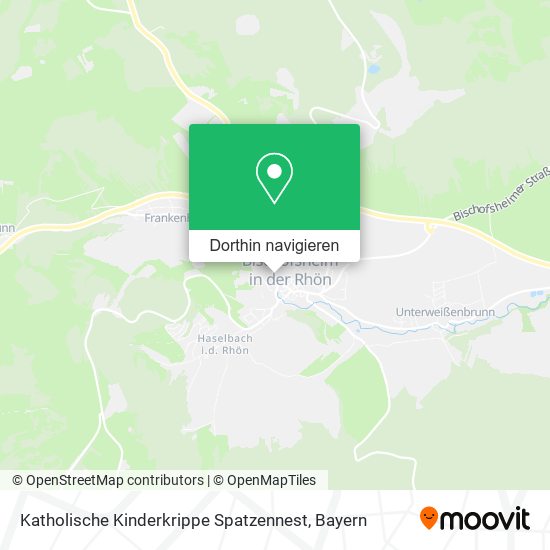 Katholische Kinderkrippe Spatzennest Karte