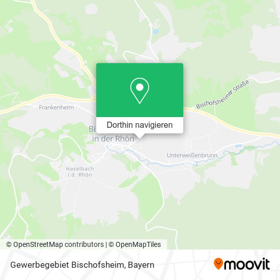 Gewerbegebiet Bischofsheim Karte