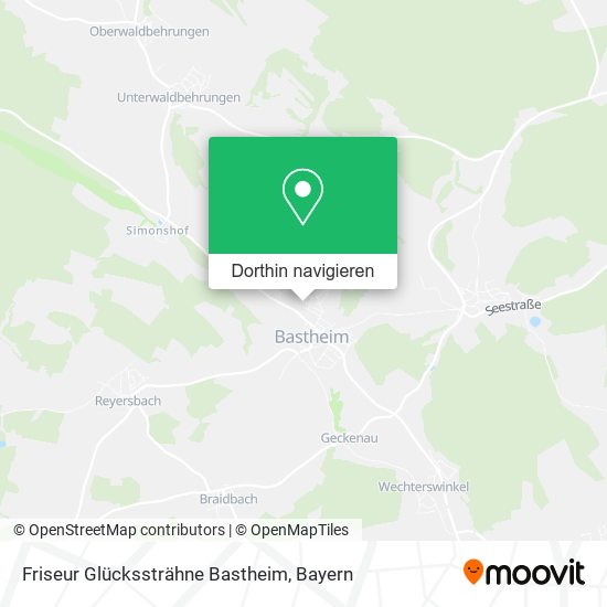 Friseur Glückssträhne Bastheim Karte