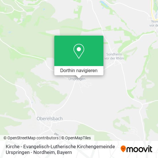 Kirche - Evangelisch-Lutherische Kirchengemeinde Urspringen - Nordheim Karte