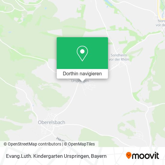 Evang.Luth. Kindergarten Urspringen Karte