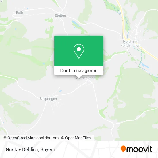 Gustav Deblich Karte