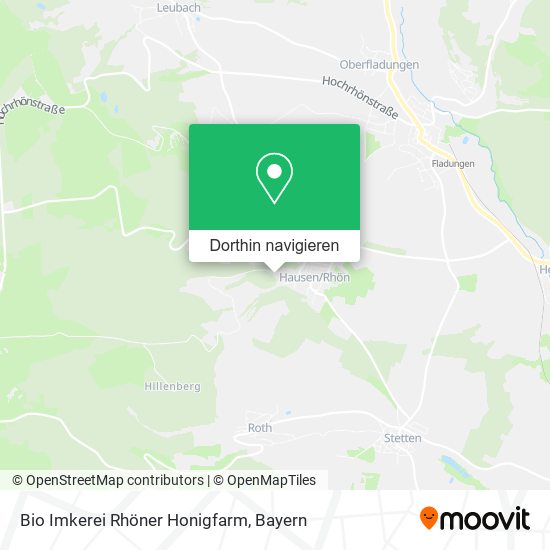 Bio Imkerei Rhöner Honigfarm Karte