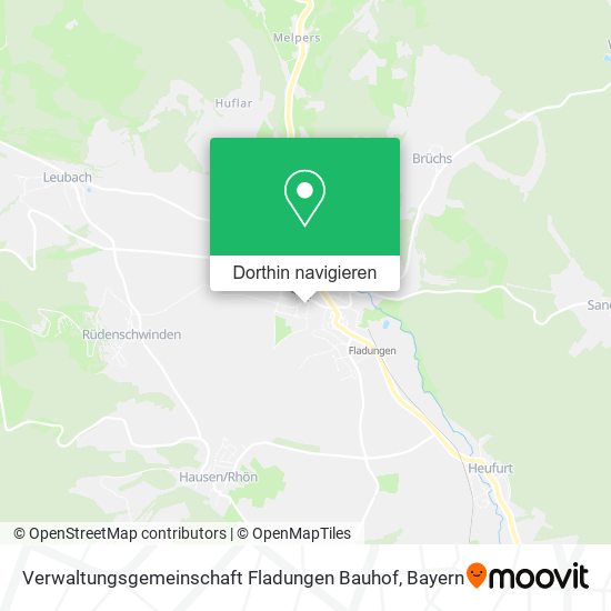 Verwaltungsgemeinschaft Fladungen Bauhof Karte