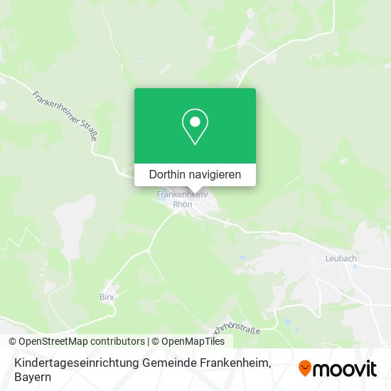 Kindertageseinrichtung Gemeinde Frankenheim Karte