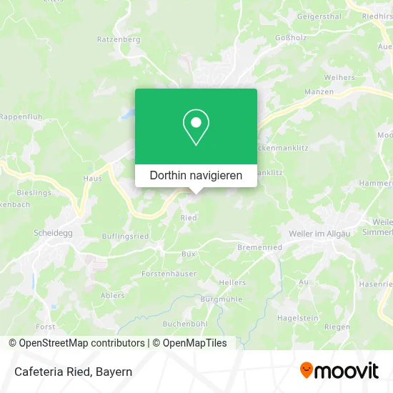Cafeteria Ried Karte