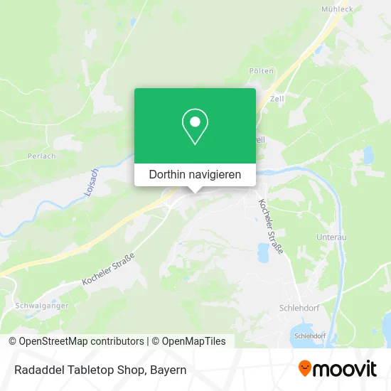 Radaddel Tabletop Shop Karte