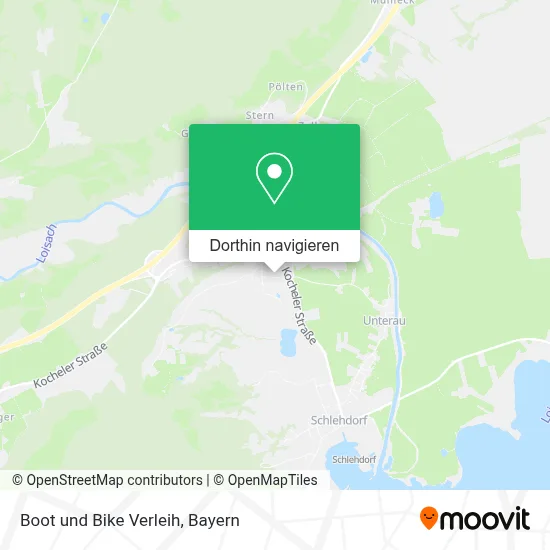 Boot und Bike Verleih Karte