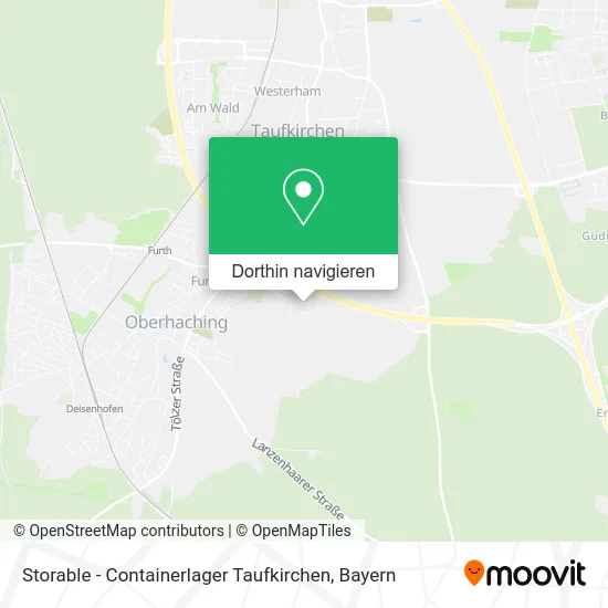Storable - Containerlager Taufkirchen Karte