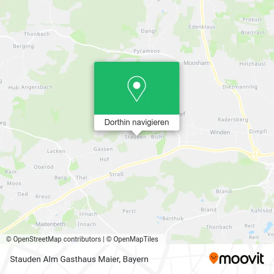 Stauden Alm Gasthaus Maier Karte