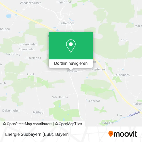 Energie Südbayern (ESB) Karte