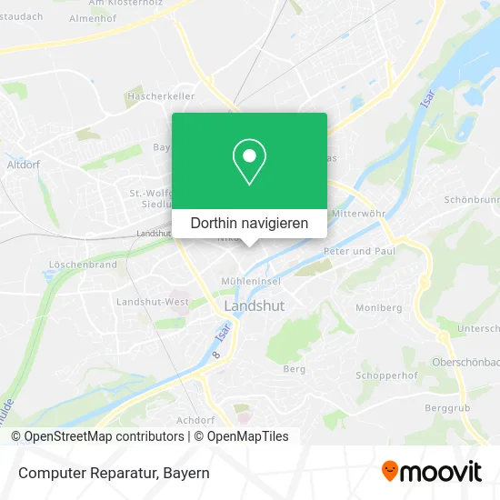 Computer Reparatur Karte