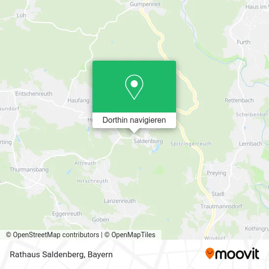 Rathaus Saldenberg Karte