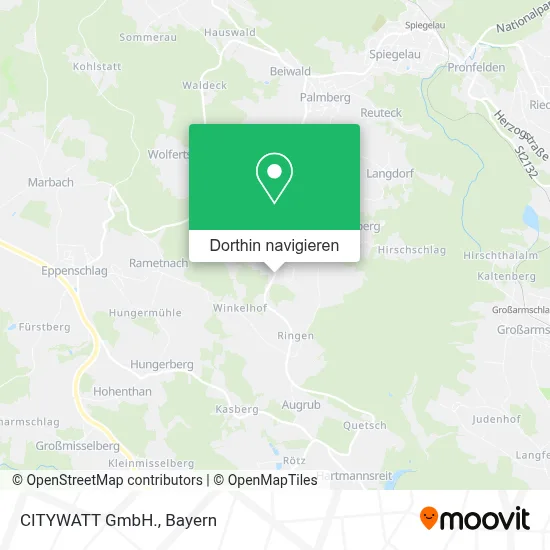 CITYWATT GmbH. Karte
