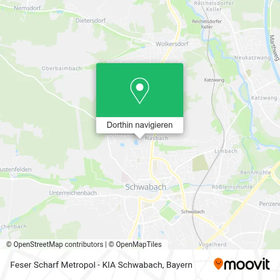 Feser Scharf Metropol - KIA Schwabach Karte