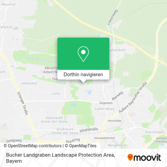 Bucher Landgraben Landscape Protection Area Karte