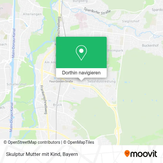 Skulptur Mutter mit Kind Karte