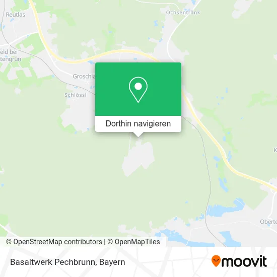 Basaltwerk Pechbrunn Karte