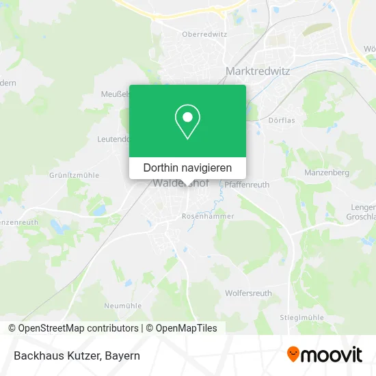 Backhaus Kutzer Karte