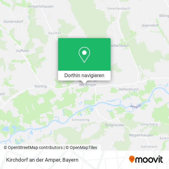 Kirchdorf an der Amper Karte