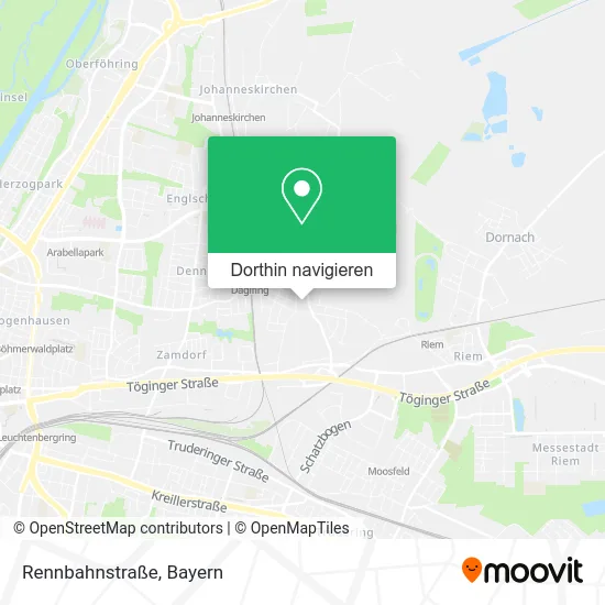 Rennbahnstraße Karte