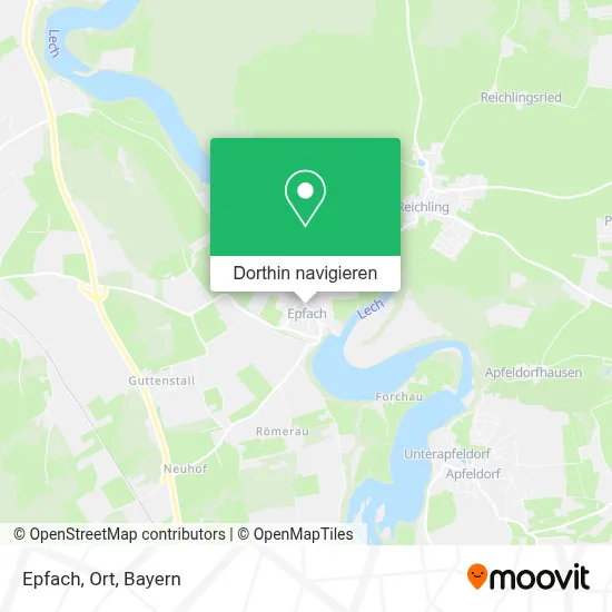 Epfach, Ort Karte