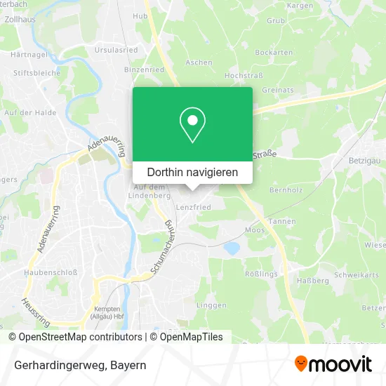 Gerhardingerweg Karte