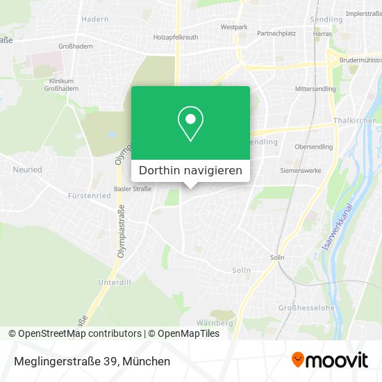 Meglingerstraße 39 Karte