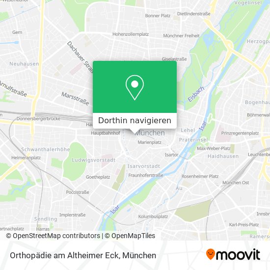 Orthopädie am Altheimer Eck Karte