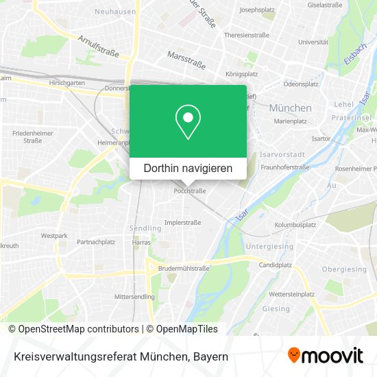 Kreisverwaltungsreferat München Karte