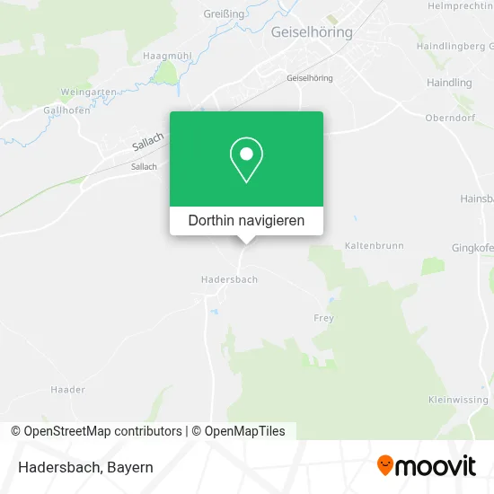 Hadersbach Karte