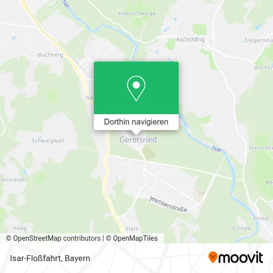 Isar-Floßfahrt Karte