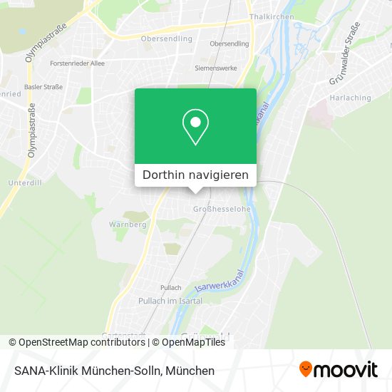 SANA-Klinik München-Solln Karte