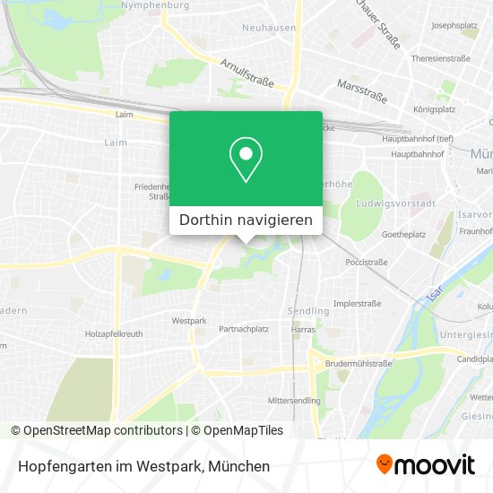 Hopfengarten im Westpark Karte