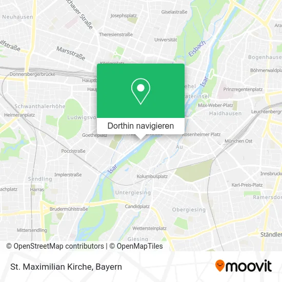 St. Maximilian Kirche Karte