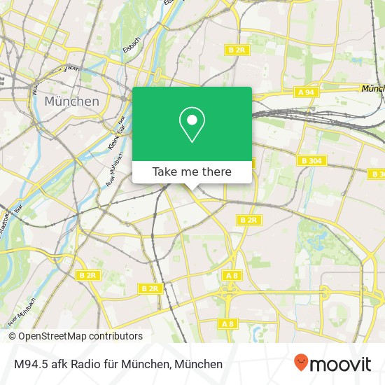 M94.5 afk Radio für München Karte