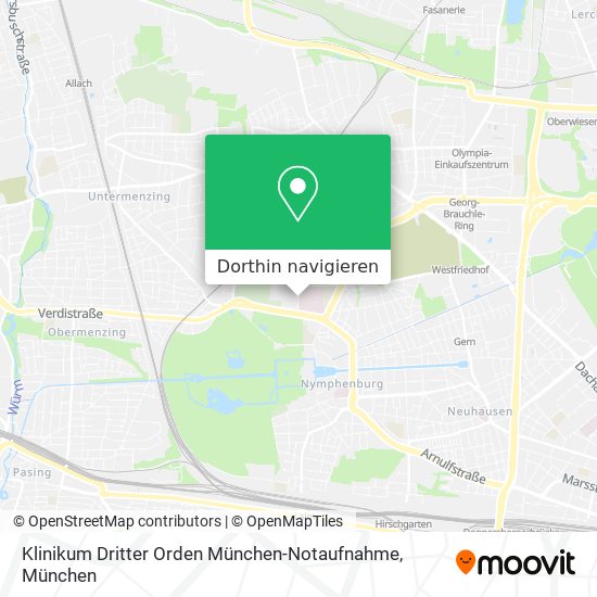 Klinikum Dritter Orden München-Notaufnahme Karte