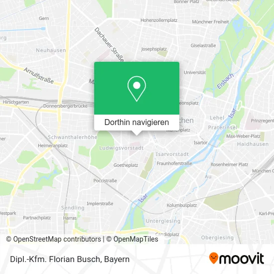 Dipl.-Kfm. Florian Busch Karte