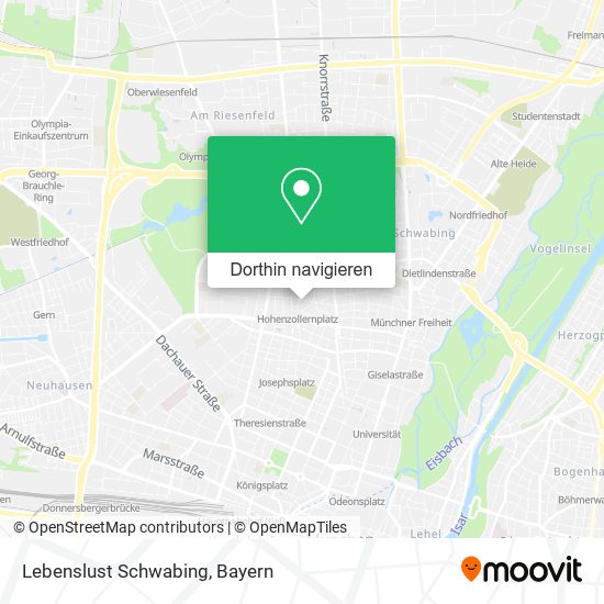 Lebenslust Schwabing Karte