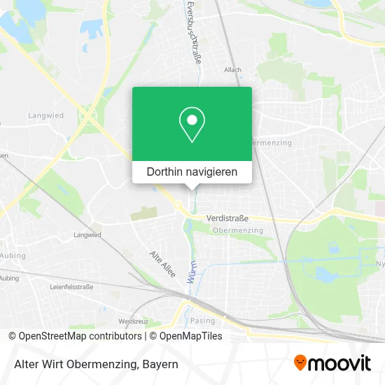 Alter Wirt Obermenzing Karte