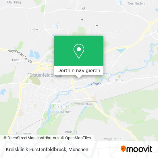 Kreisklinik Fürstenfeldbruck Karte