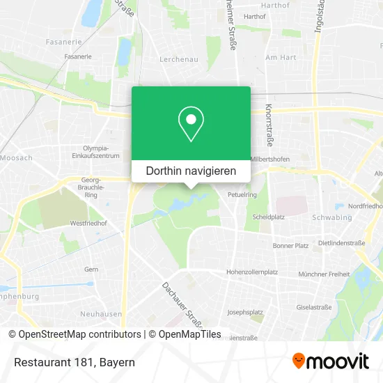 Restaurant 181 Karte