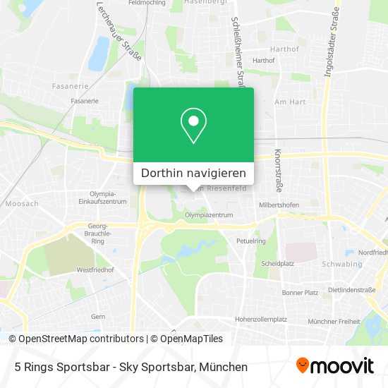 5 Rings Sportsbar - Sky Sportsbar Karte
