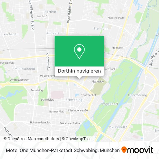 Motel One München-Parkstadt Schwabing Karte