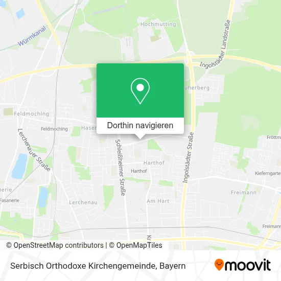 Serbisch Orthodoxe Kirchengemeinde Karte