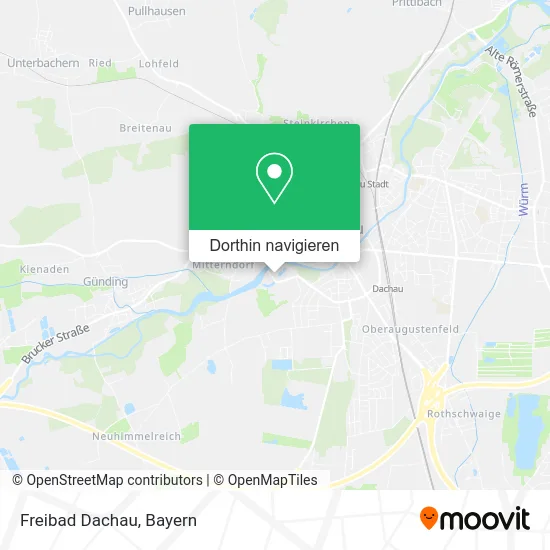 Freibad Dachau Karte