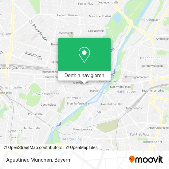 Agustiner, Munchen Karte