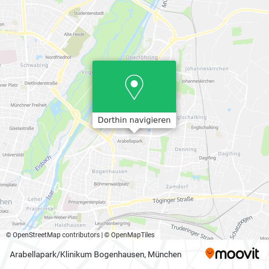 Arabellapark / Klinikum Bogenhausen Karte