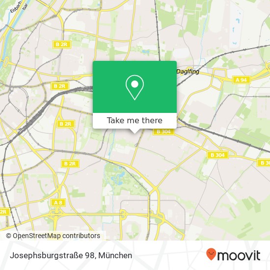 Josephsburgstraße 98 Karte