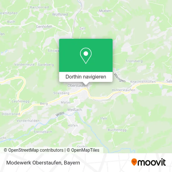 Modewerk Oberstaufen Karte